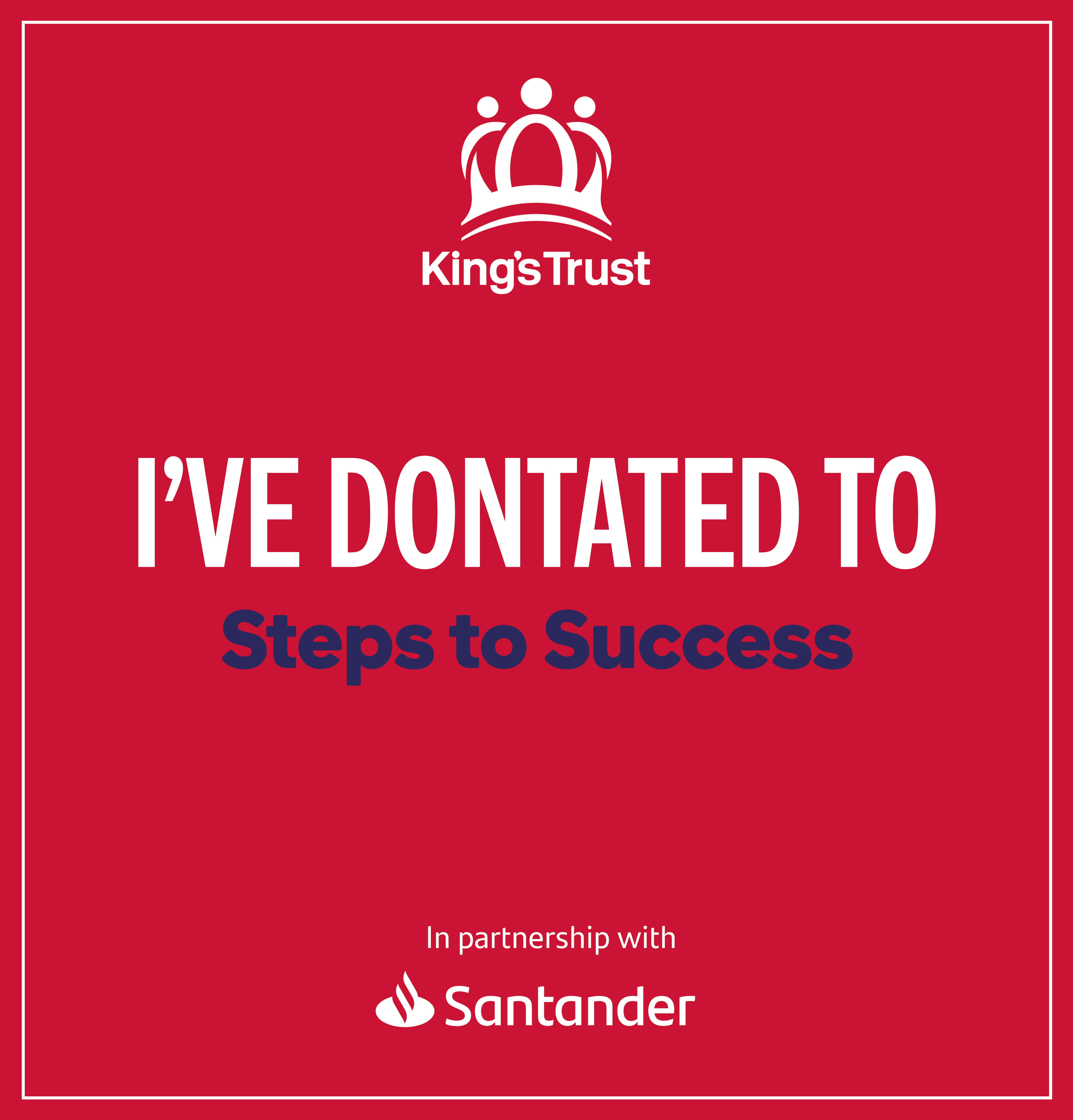 Steps to Success Social Shareable - I've donated