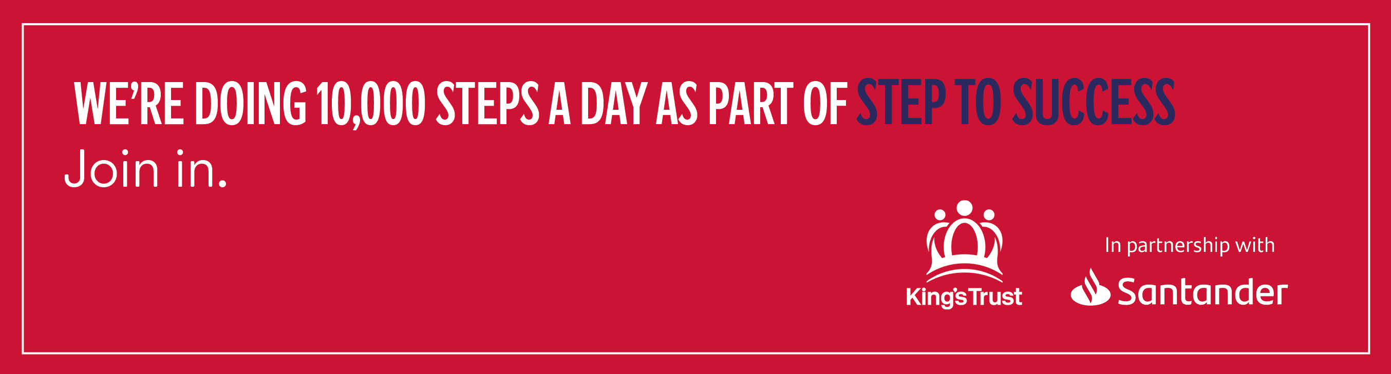 Steps to Success Email Banner - Join us