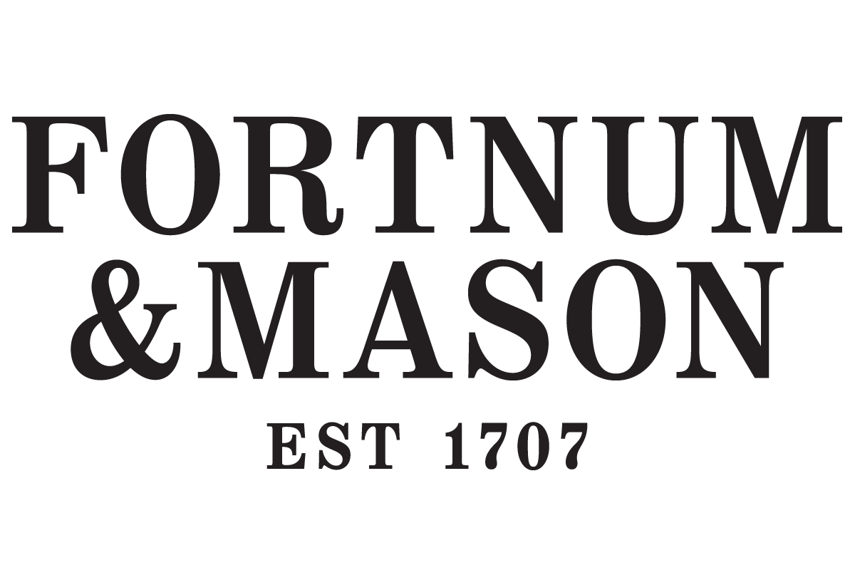 Image of black writing saying Fortnum and Mason
