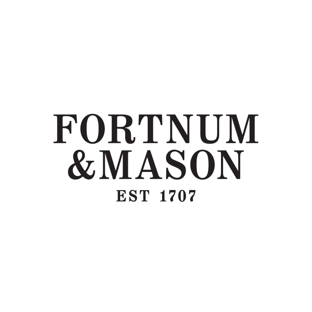 Image of black writing saying Fortnum and Mason